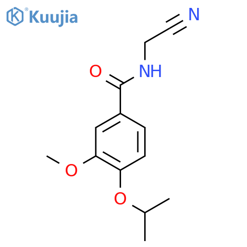 N-(cyanomethyl)-3-methoxy-4-(propan-2-yloxy)benzamide structure