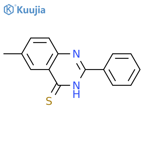 6-Methyl-2-phenyl-quinazoline-4-thione structure