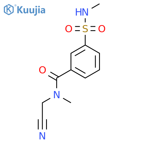 N-(cyanomethyl)-N-methyl-3-(methylsulfamoyl)benzamide structure