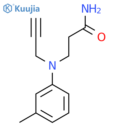 3-(3-methylphenyl)(prop-2-yn-1-yl)aminopropanamide structure