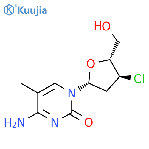 Cytidine, 3'-chloro-2',3'-dideoxy-5-methyl- structure