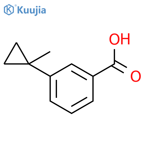 3-(1-methylcyclopropyl)benzoic acid structure