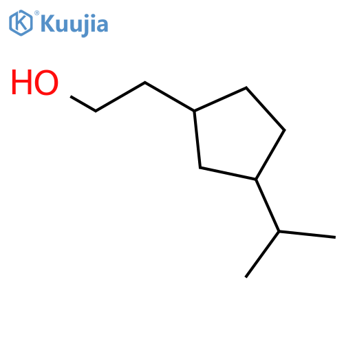 Cyclopentaneethanol,3-(1-methylethyl)- structure