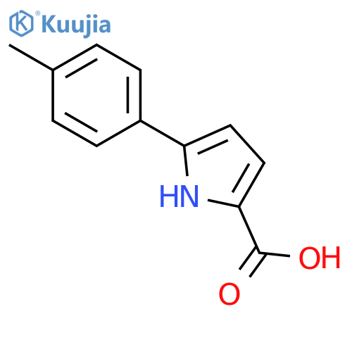 5-p-tolyl-1H-Pyrrole-2-carboxylic Acid structure