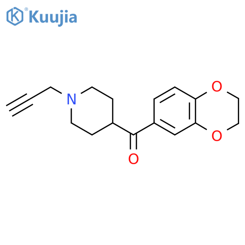 4-(2,3-Dihydro-1,4-benzodioxine-6-carbonyl)-1-(prop-2-yn-1-yl)piperidine structure