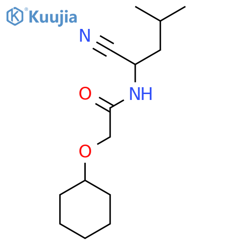 N-(1-cyano-3-methylbutyl)-2-(cyclohexyloxy)acetamide structure