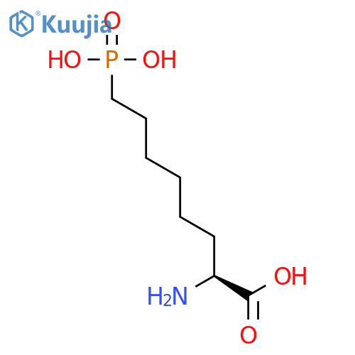 Octanoic acid, 2-amino-8-phosphono-, (S)- structure