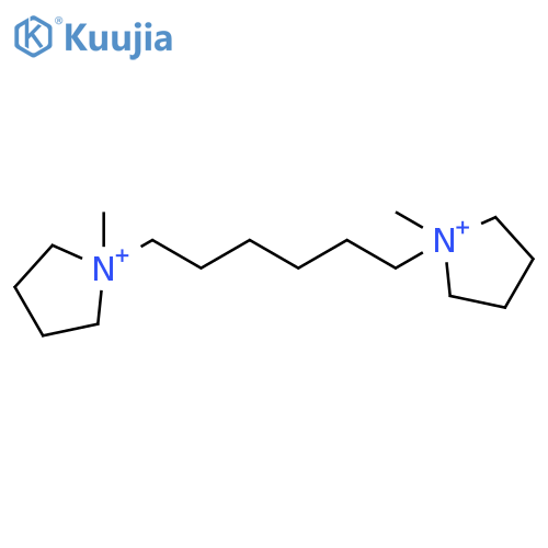 Pyrrolidinium, 1,1'-(1,6-hexanediyl)bis[1-methyl- structure