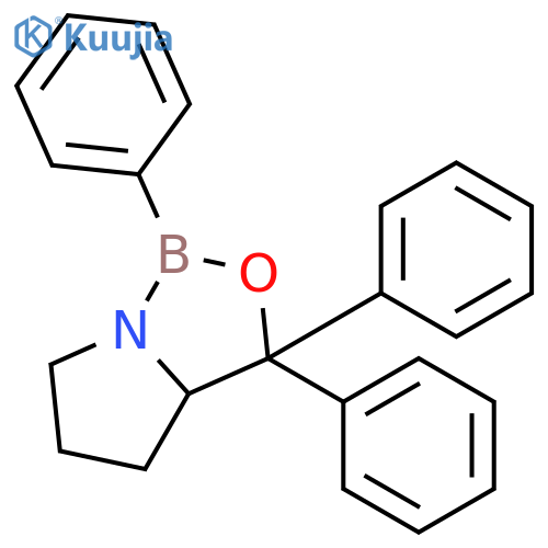 (S)-1,3,3-Triphenylhexahydropyrrolo-1,2-c1,3,2oxazaborole structure