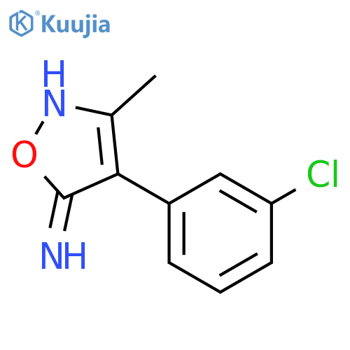 4-(3-chlorophenyl)-3-methyl-2,5-dihydro-1,2-oxazol-5-imine structure