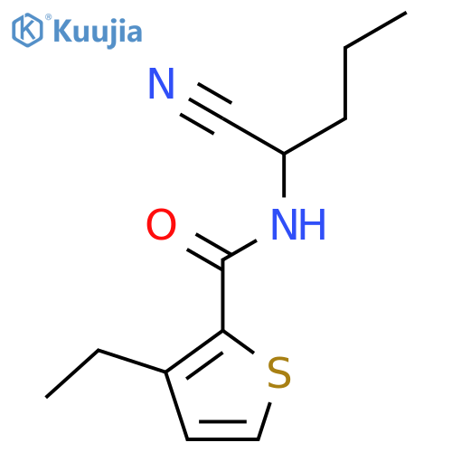 N-(1-cyanobutyl)-3-ethylthiophene-2-carboxamide structure