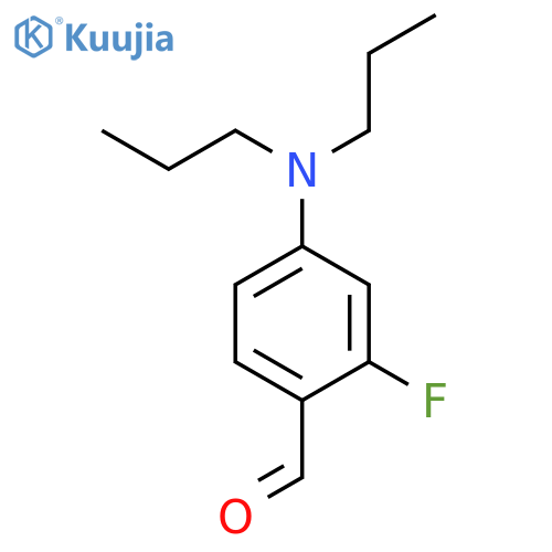 Benzaldehyde, 4-(dipropylamino)-2-fluoro- structure