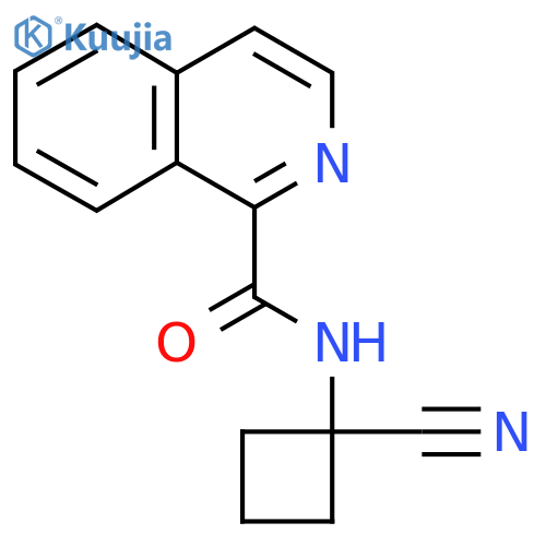 N-(1-cyanocyclobutyl)isoquinoline-1-carboxamide structure