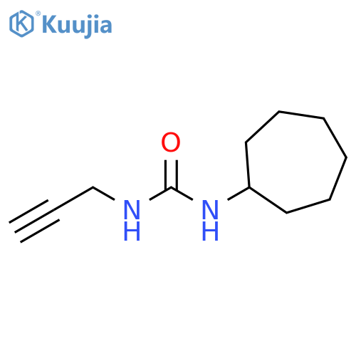 1-cycloheptyl-3-(prop-2-yn-1-yl)urea structure