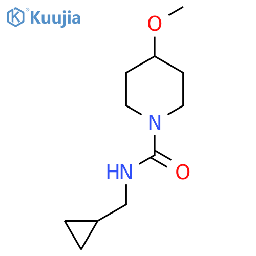 N-(cyclopropylmethyl)-4-methoxypiperidine-1-carboxamide structure