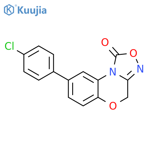 1H,4H-[1,2,4]Oxadiazolo[3,4-c][1,4]benzoxazin-1-one, 8-(4-chlorophenyl)- structure