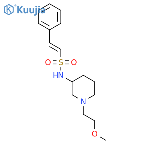 (E)-N-[1-(2-methoxyethyl)piperidin-3-yl]-2-phenylethenesulfonamide structure