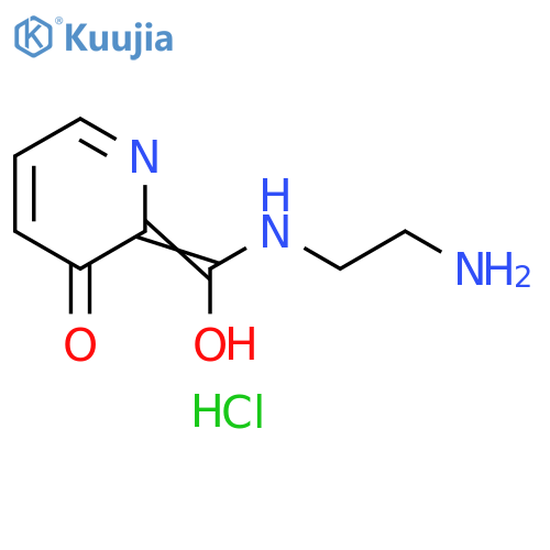 2-{[(2-aminoethyl)amino](hydroxy)methylidene}-2,3-dihydropyridin-3-one hydrochloride structure