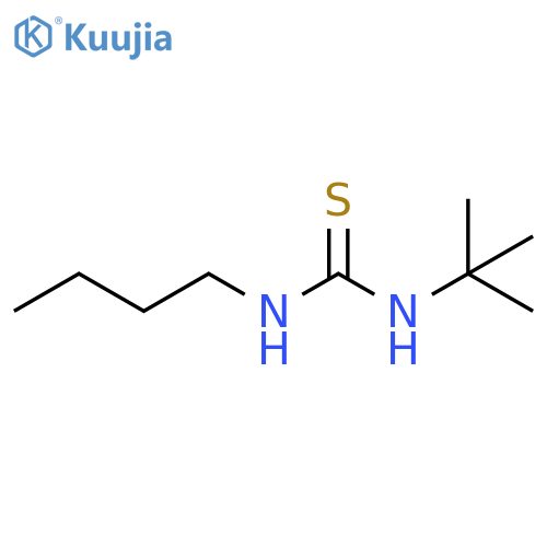 Thiourea, N-butyl-N'-(1,1-dimethylethyl)- structure
