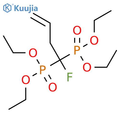 Phosphonic acid, P,P'-(1-fluoro-3-buten-1-ylidene)bis-, P,P,P',P'-tetraethyl ester structure