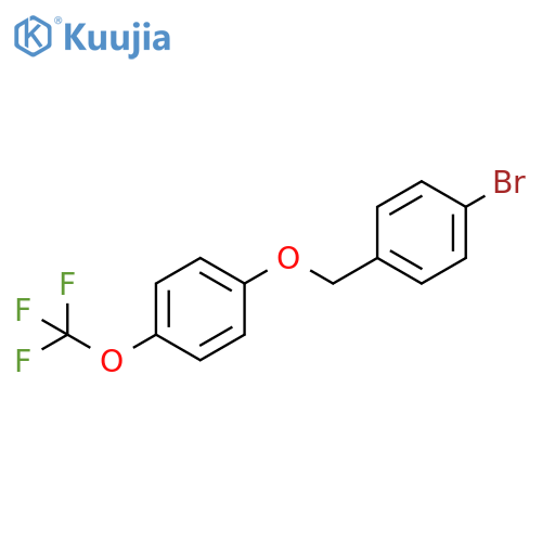 1-bromo-4-((4-(trifluoromethoxy)phenoxy)methyl)benzene structure