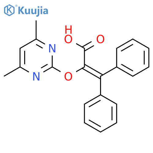2-(4,6-Dimethyl-2-pyrimidinyl)oxy-3,3-diphenyl-2-propenoic Acid structure