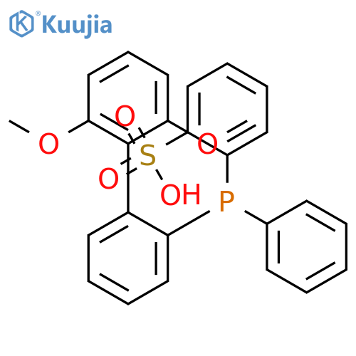 Benzenesulfonic acid, 2-[(2',6'-dimethoxy[1,1'-biphenyl]-2-yl)phenylphosphino]- structure
