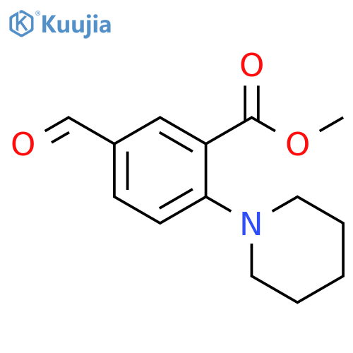 methyl 5-formyl-2-(piperidin-1-yl)benzoate structure