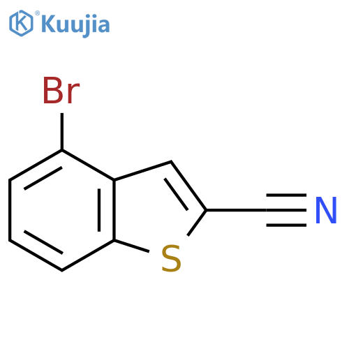 4-Bromo-1-benzothiophene-2-carbonitrile structure