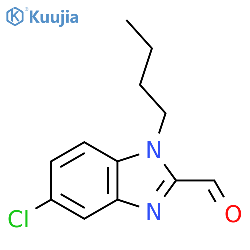 1-butyl-5-chloro-1H-1,3-benzodiazole-2-carbaldehyde structure