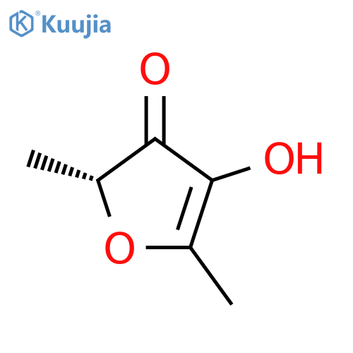 3(2H)-Furanone,4-hydroxy-2,5-dimethyl-, (2S)- structure