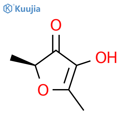 3(2H)-Furanone,4-hydroxy-2,5-dimethyl-, (2R)- structure