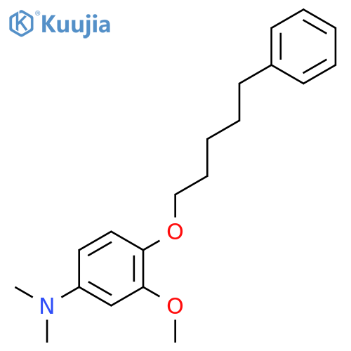 Benzenamine,3-methoxy-N,N-dimethyl-4-[(5-phenylpentyl)oxy]- structure