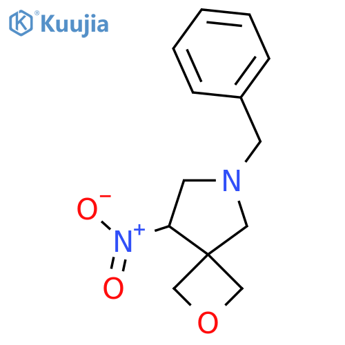 6-benzyl-8-nitro-2-oxa-6-azaspiro3.4octane structure