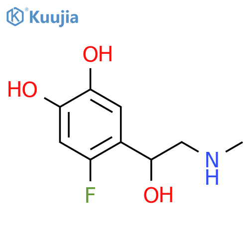 1,2-Benzenediol, 4-fluoro-5-[(1R)-1-hydroxy-2-(methylamino)ethyl]- (9CI) structure