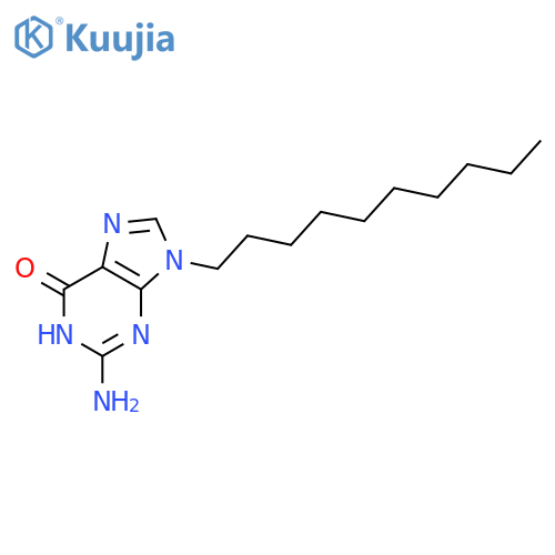 6H-PURIN-6-ONE, 2-AMINO-9-DECYL-1,9-DIHYDRO- structure