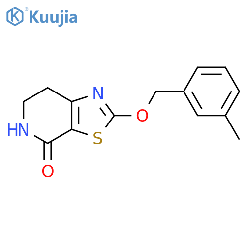 2-[(3-Methylphenyl)methoxy]-6,7-dihydro-5H-[1,3]thiazolo[5,4-c]pyridin-4-one structure