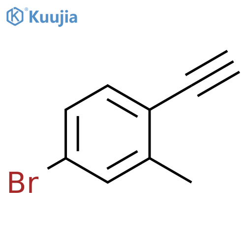 4-Bromo-1-ethynyl-2-methylbenzene structure