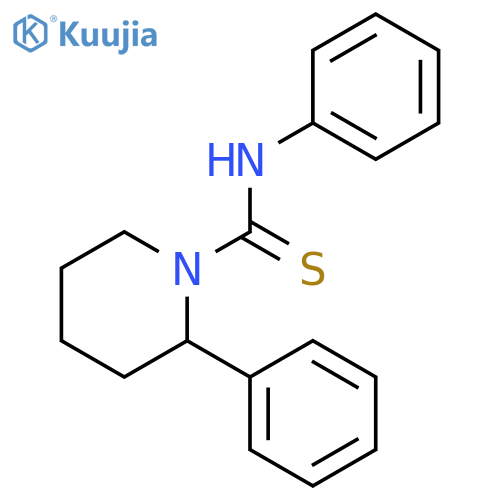 1-Piperidinecarbothioamide, N,2-diphenyl- structure