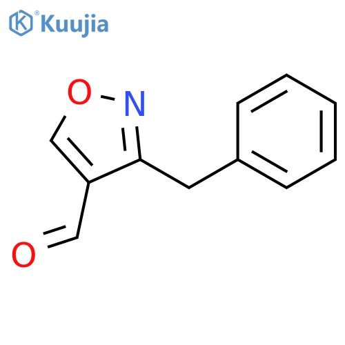 3-benzyl-1,2-oxazole-4-carbaldehyde structure