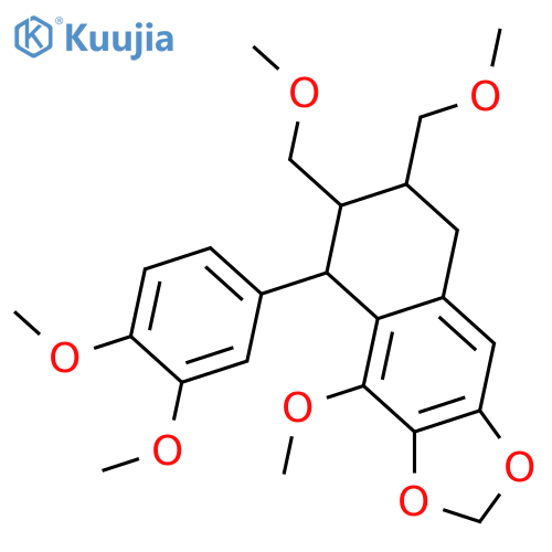 2,7'-Cyclo-8,8'-lignan-3,3',4,4',5,9,9'-heptol; (7'R,8R,8'S)-form, 4,5-Methylene, 3,3',4',9,9'-penta-Me ether structure