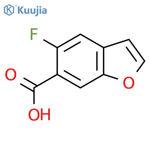 5-Fluorobenzofuran-6-carboxylic acid structure