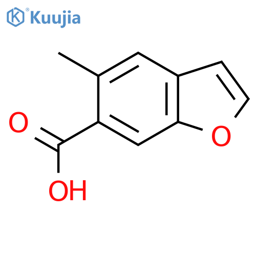 5-Methyl-1-benzofuran-6-carboxylic acid structure