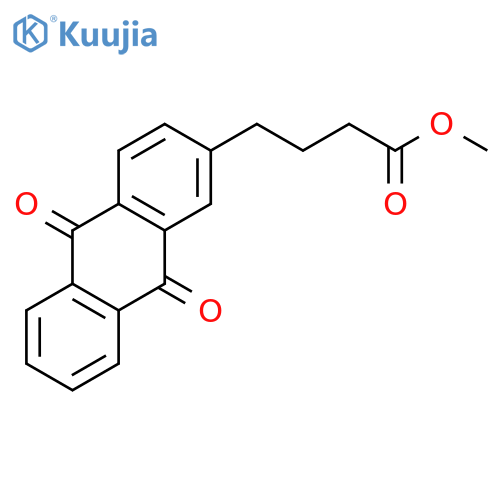 2-ANTHRACENEBUTANOIC ACID, 9,10-DIHYDRO-9,10-DIOXO-, METHYL ESTER structure