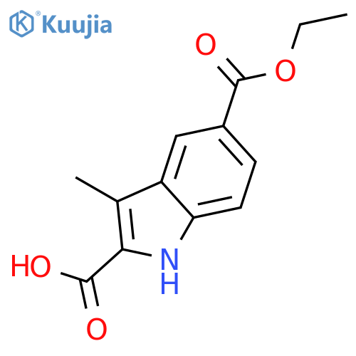 5-ethoxycarbonyl-3-methyl-1h-indole-2-carboxylic Acid structure