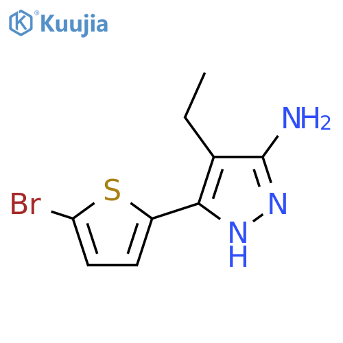 3-(5-Bromothiophen-2-yl)-4-ethyl-1h-pyrazol-5-amine structure