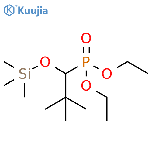 Phosphonic acid, [2,2-dimethyl-1-[(trimethylsilyl)oxy]propyl]-, diethylester structure