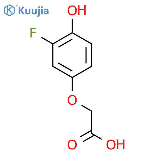2-(3-fluoro-4-hydroxyphenoxy)acetic acid structure