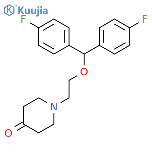 4-Piperidinone, 1-[2-[bis(4-fluorophenyl)methoxy]ethyl]- structure