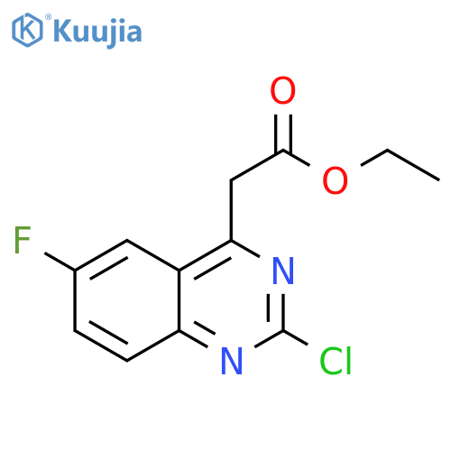 Ethyl2-Chloro-6-fluoroquinazoline-4-acetate structure